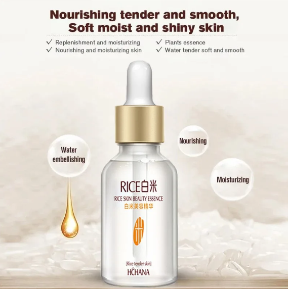 Picture of White Rice Serum (Original) - Hchana (ROREC) Rice vitamin c Serum Best For Pores & Moisturizing - 15ml