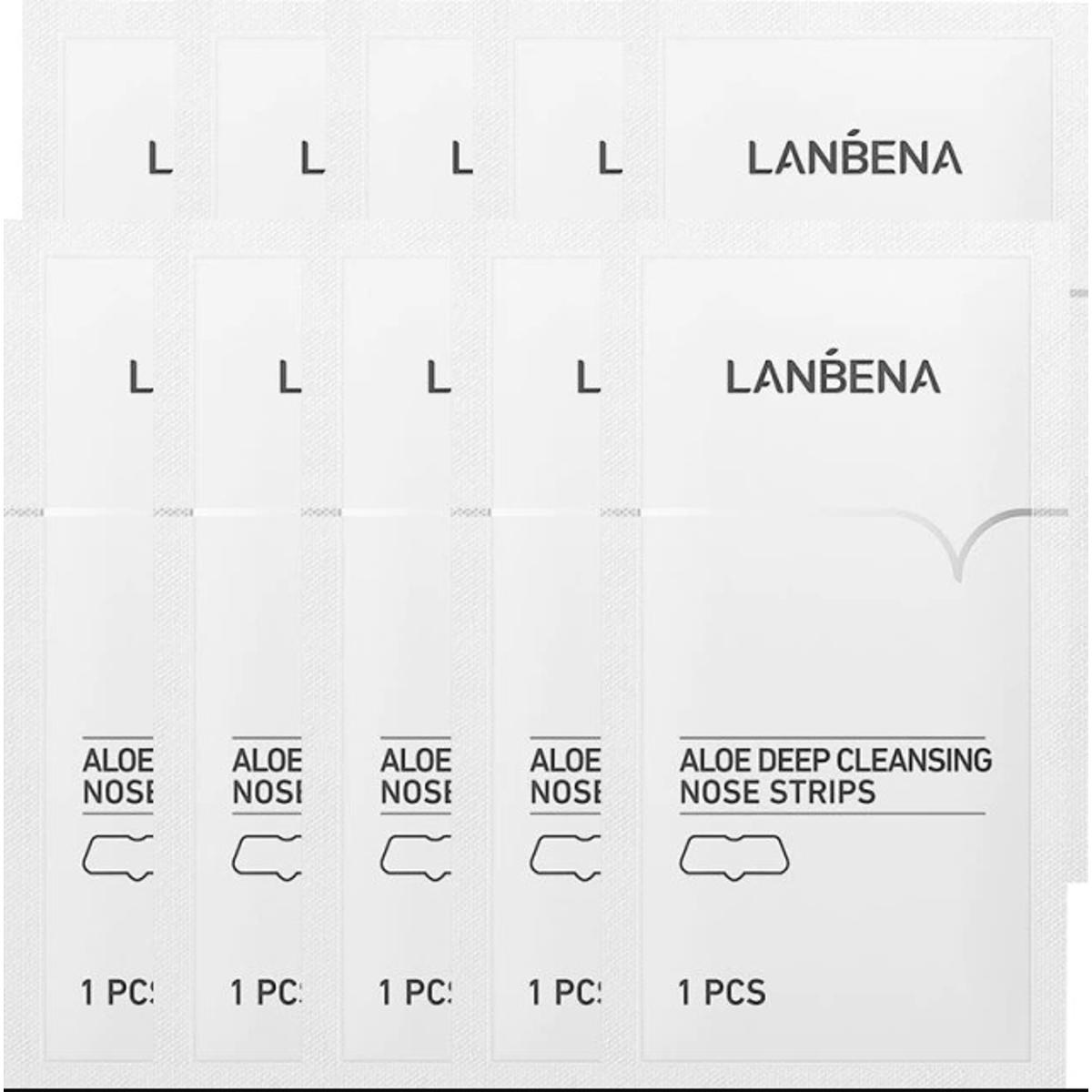 Picture of LANBENA Aloe Deep Cleansing Nose Strips Blackhead Removal Mask - 10 Pcs