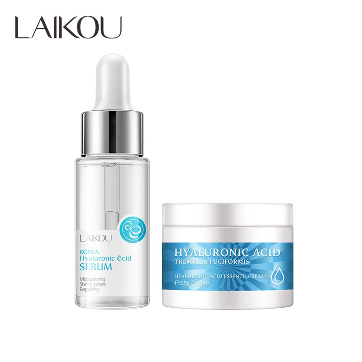 Picture of LAIKOU Hyaluronic Acid Serum & Moisturizer Face Cream ( 17 ml +25 gm )