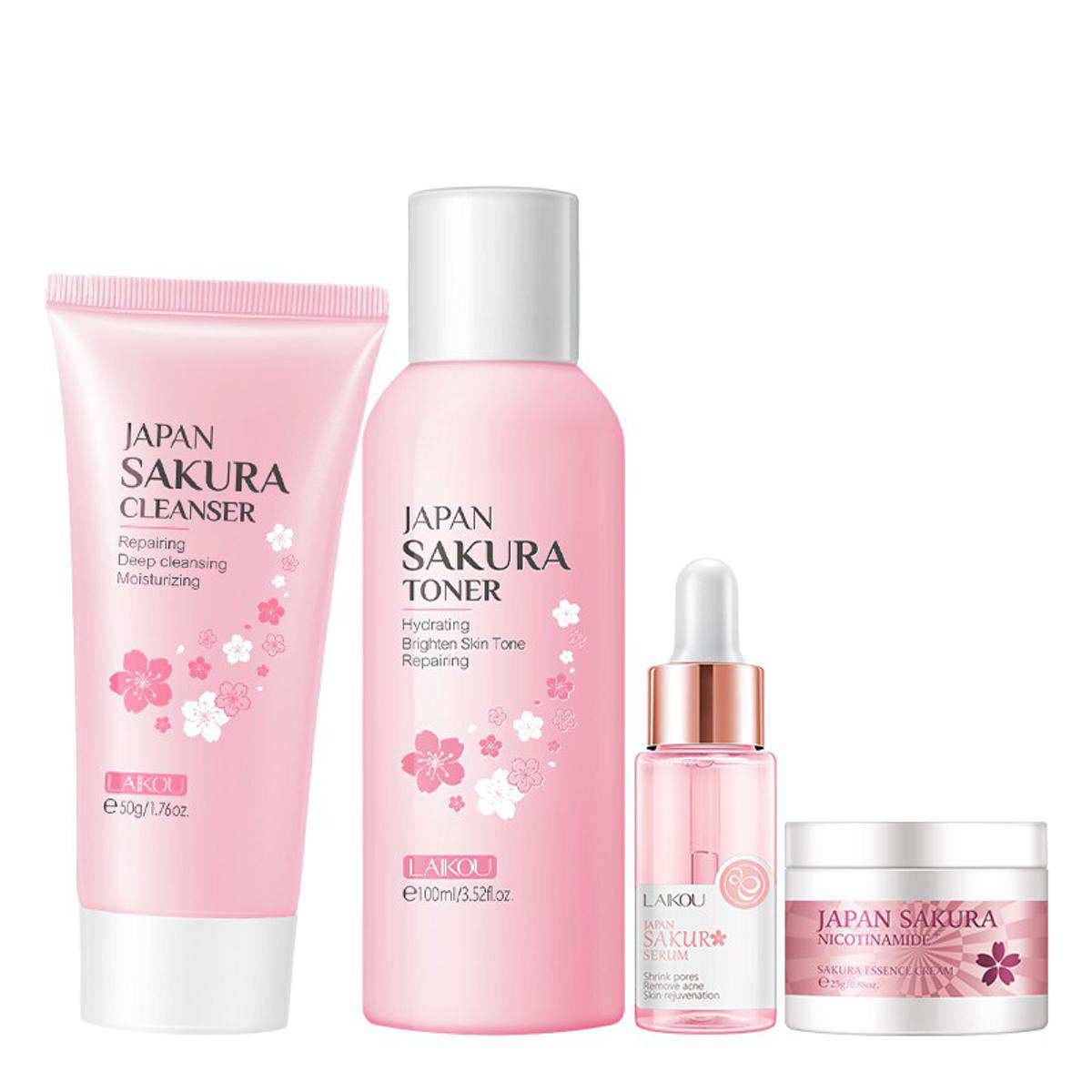 Picture of LAIKOU Sakura Set ( Face Toner /Cream / Serum / Cleanser )