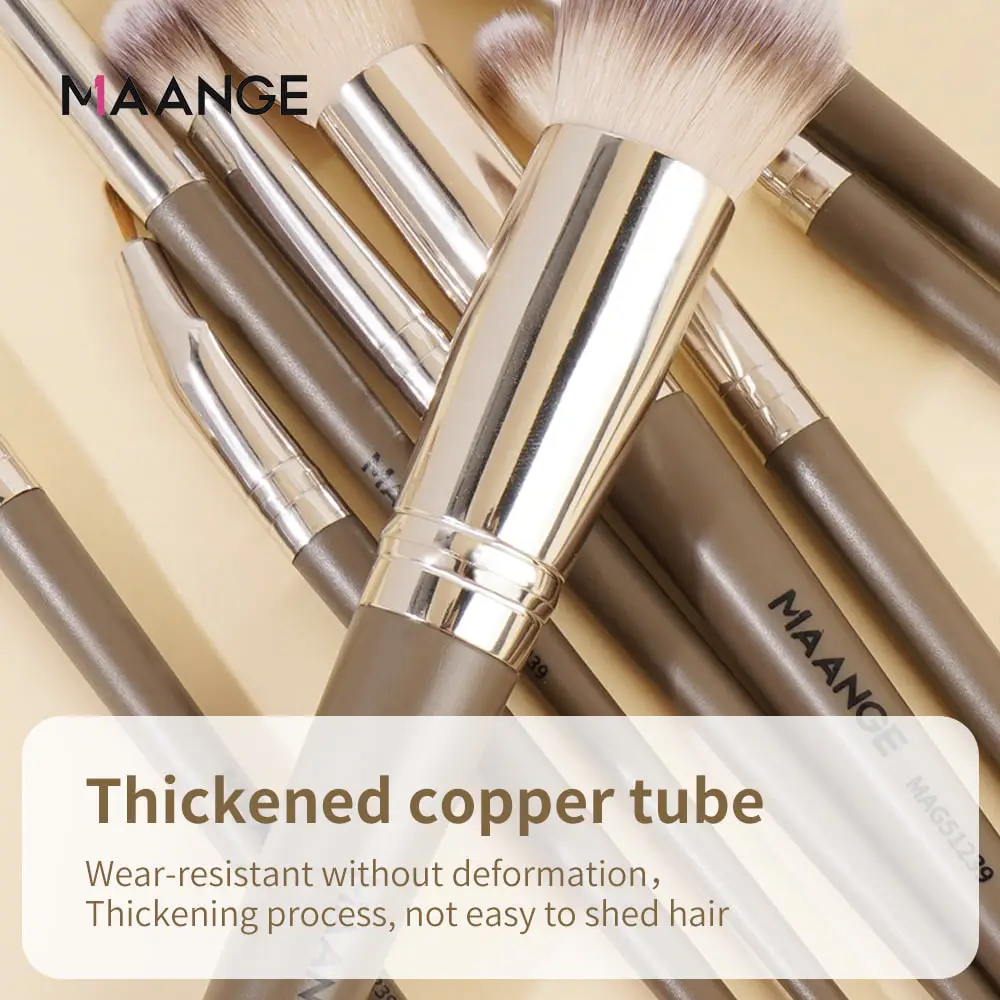 Picture of MAANGE 18Pcs Makeup Brushes Set - Ash Color