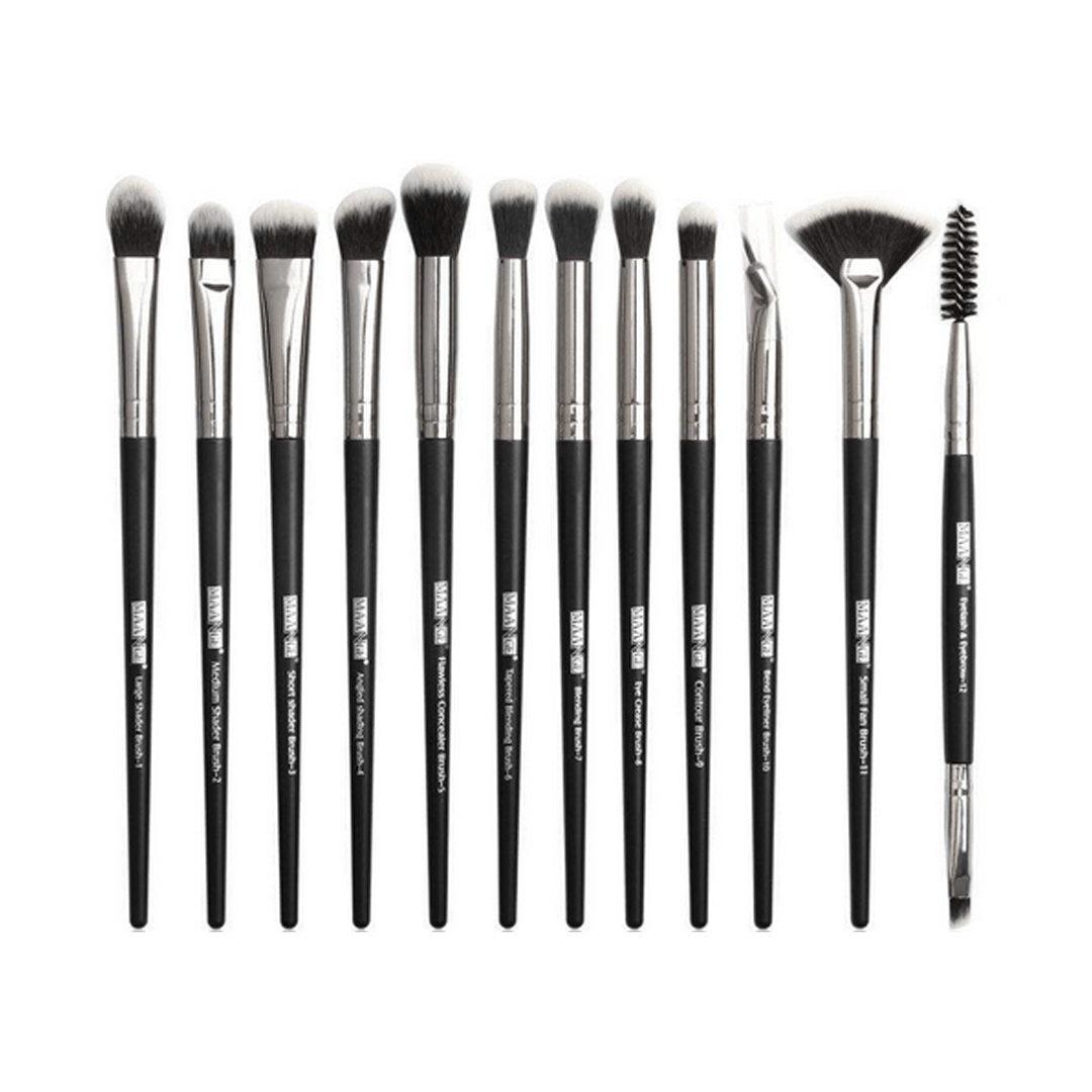 Picture of Maange Eye Brush Set -12 Pcs (Black Colour)