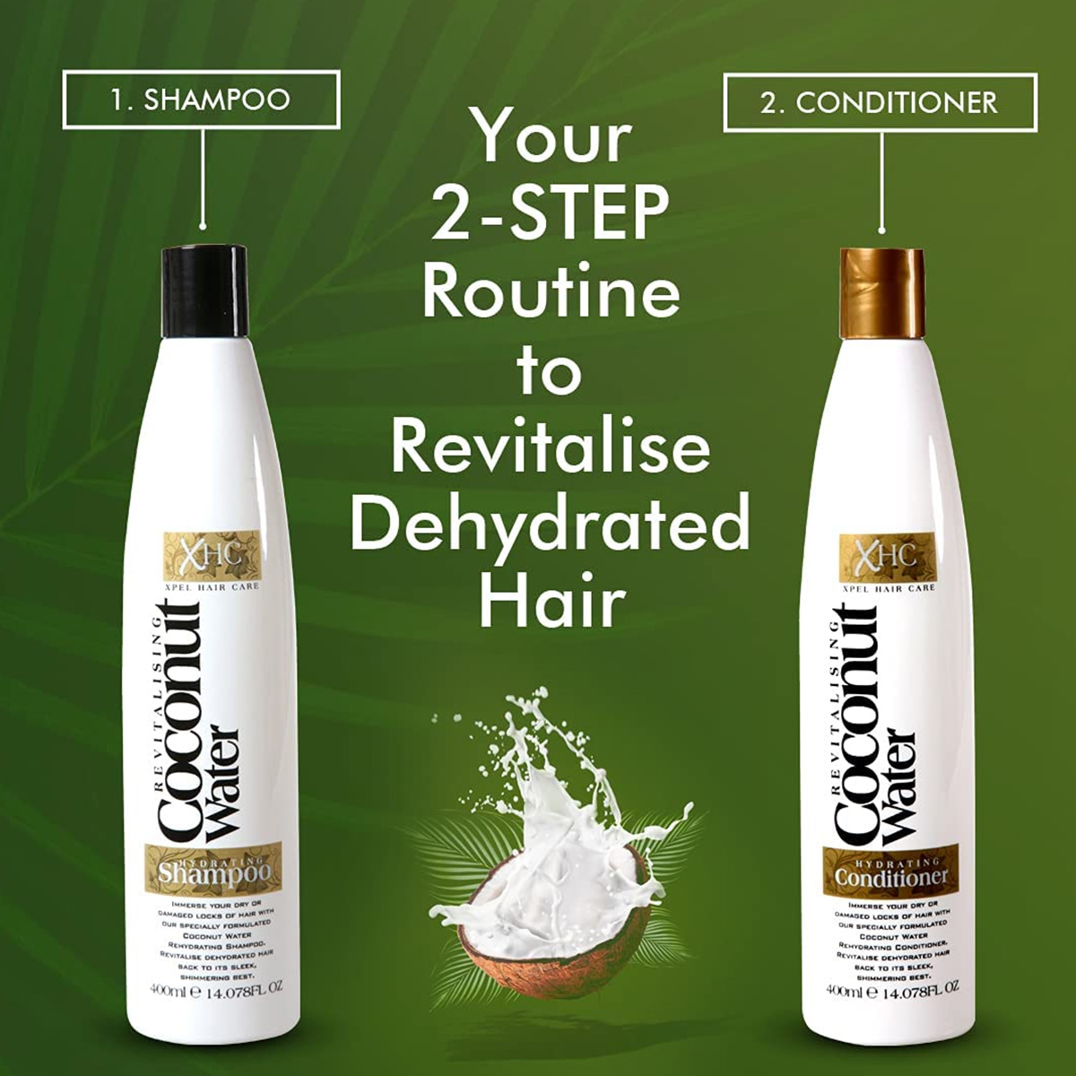 Picture of Xpel Coconut Water Shampoo & Conditioner - 400ml