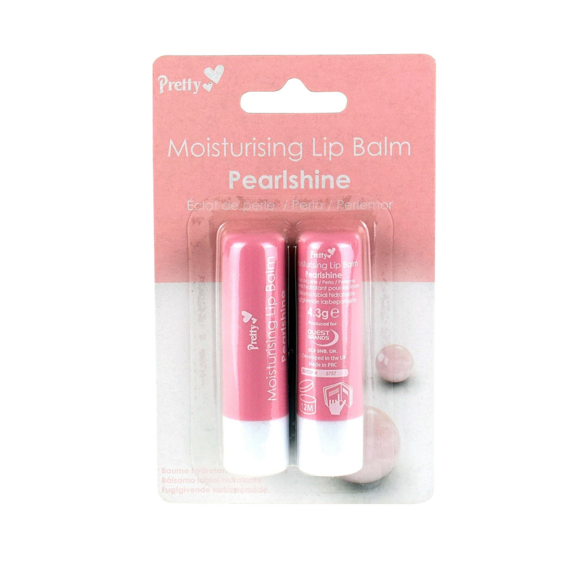 Picture of Pretty Moisturising Lip Balm Pearlshine - pearlshine