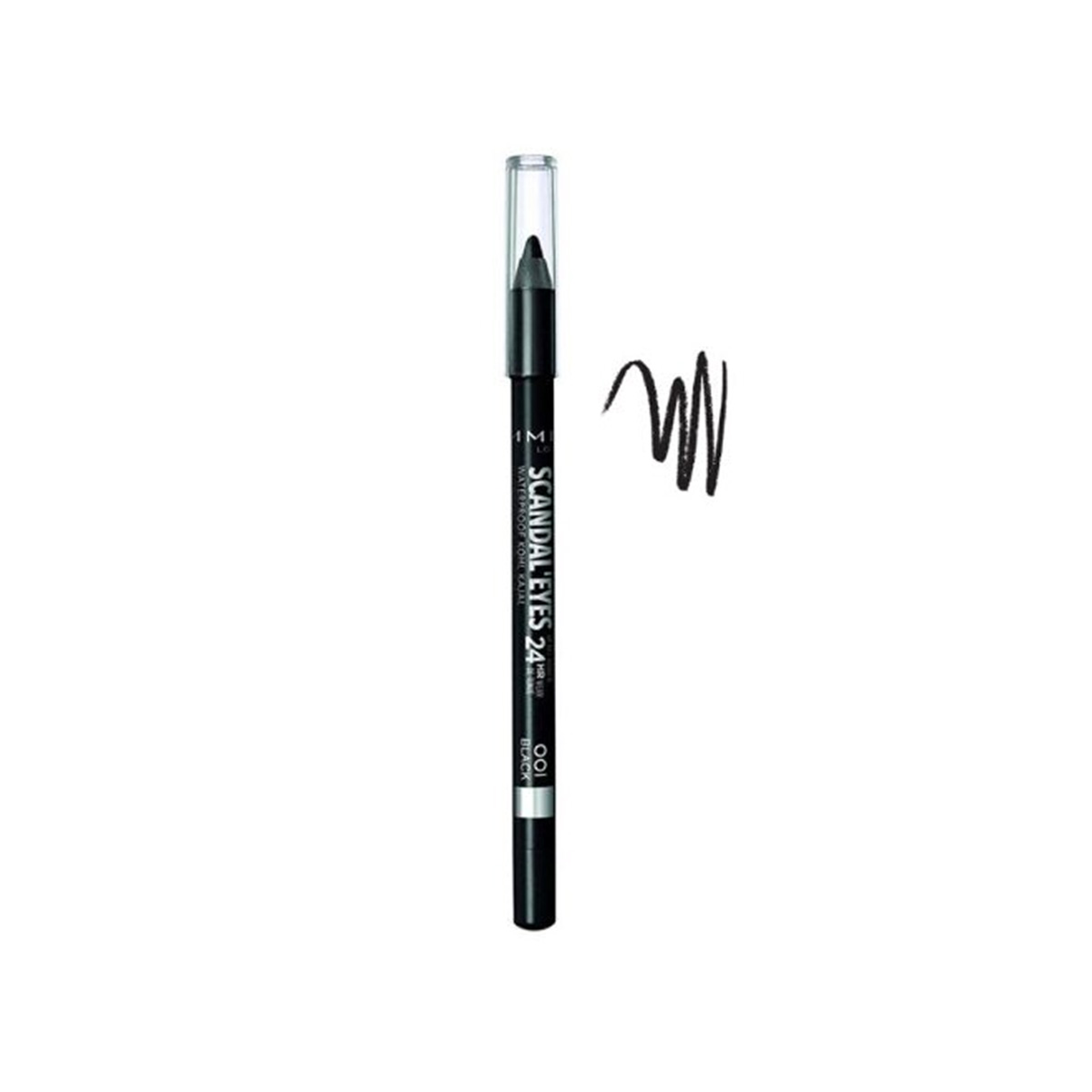 Picture of Rimmel Scandal eyes Waterproof Gel Pencil - Black Kajal
