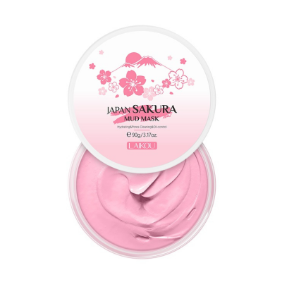 Picture of LAIKOU Sakura Mud Mask 90gm + Facial Mask Brush