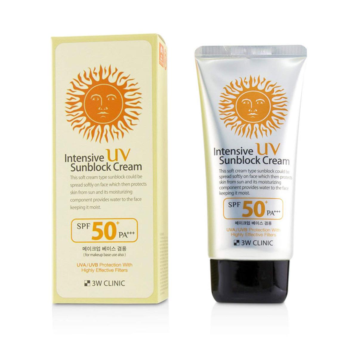 Picture of 3W Clinic Intensive UV Sunblock Cream SPF50 PA+++ 70ml