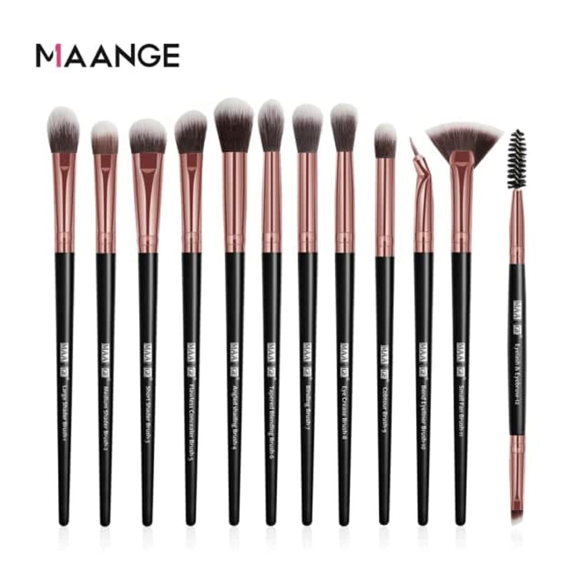 Picture of Maange Eye Brush Set -12 Pcs (Black Colour)