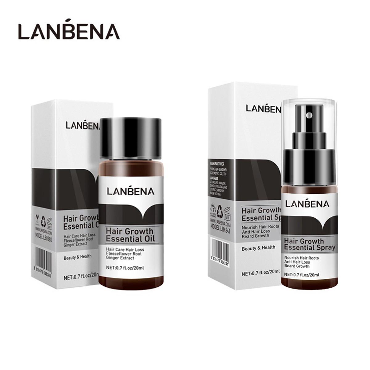 Picture of LANBENA Hair Growth Essence 20ml And Hair Growth Essence Spray 20ml Combo