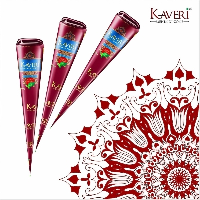 Picture of Kaveri Mehndi Cone 1 Pcs Organic Color