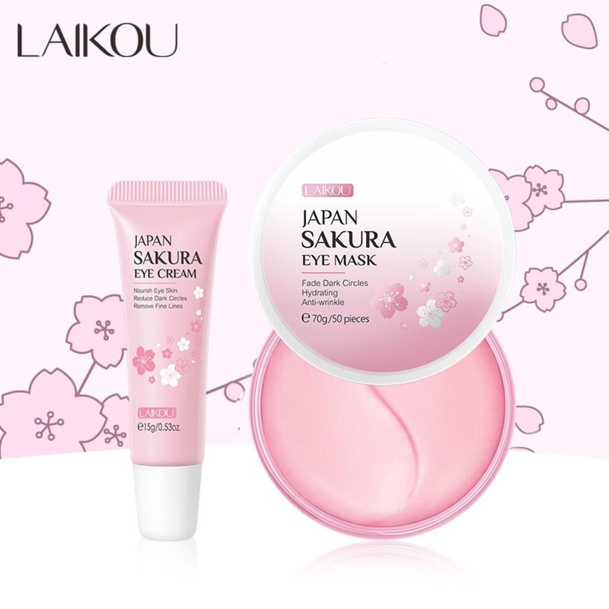 Picture of Laikou Japan Sakura Eye Mask and Eye Cream combo