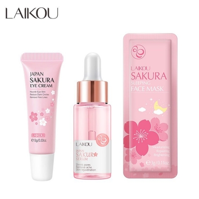 Picture of LAIKOU Sakura Eye Cream 15gm/Sakura Serum 17ml/Sleeping Mask 3G