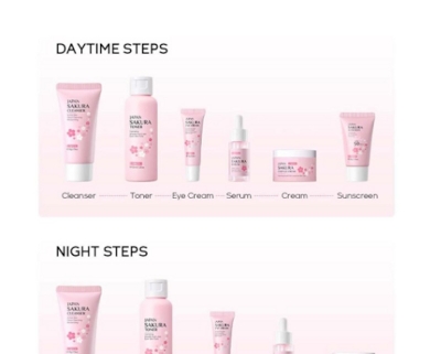 Picture of Laikou Japan Sakura Skincare Set - 6pcs