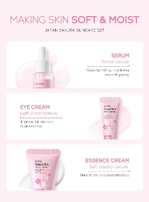 Picture of Laikou Japan Sakura Skin Care Set - 3 pcs