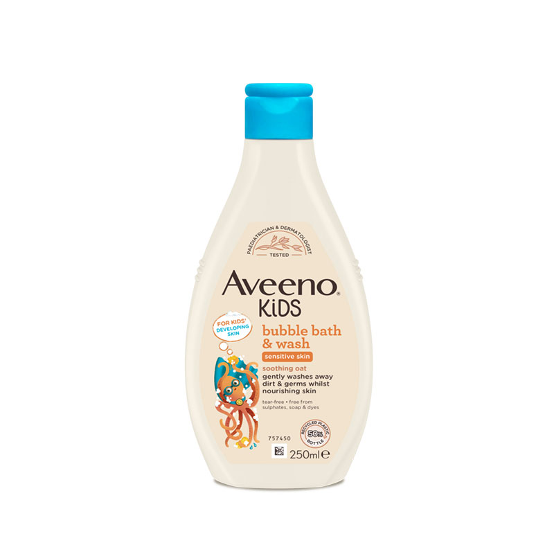 Picture of Aveeno Kids Bubble Bath & Wash For Sensitive Skin -250ml