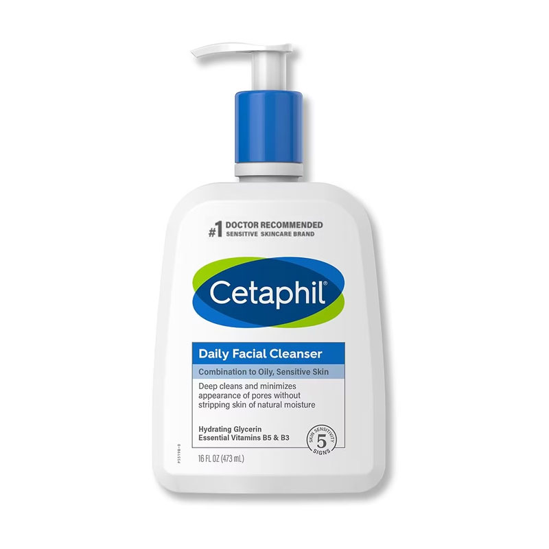 Picture of Cetaphil Daily Facial Cleanser Combination To Oily, Sensitive Skin - 473ml
