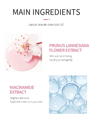 Picture of LAIKOU Sakura Skincare Set Mini 4pcs