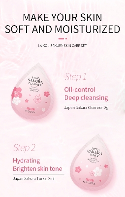 Picture of LAIKOU Sakura Skincare Set Mini 4pcs