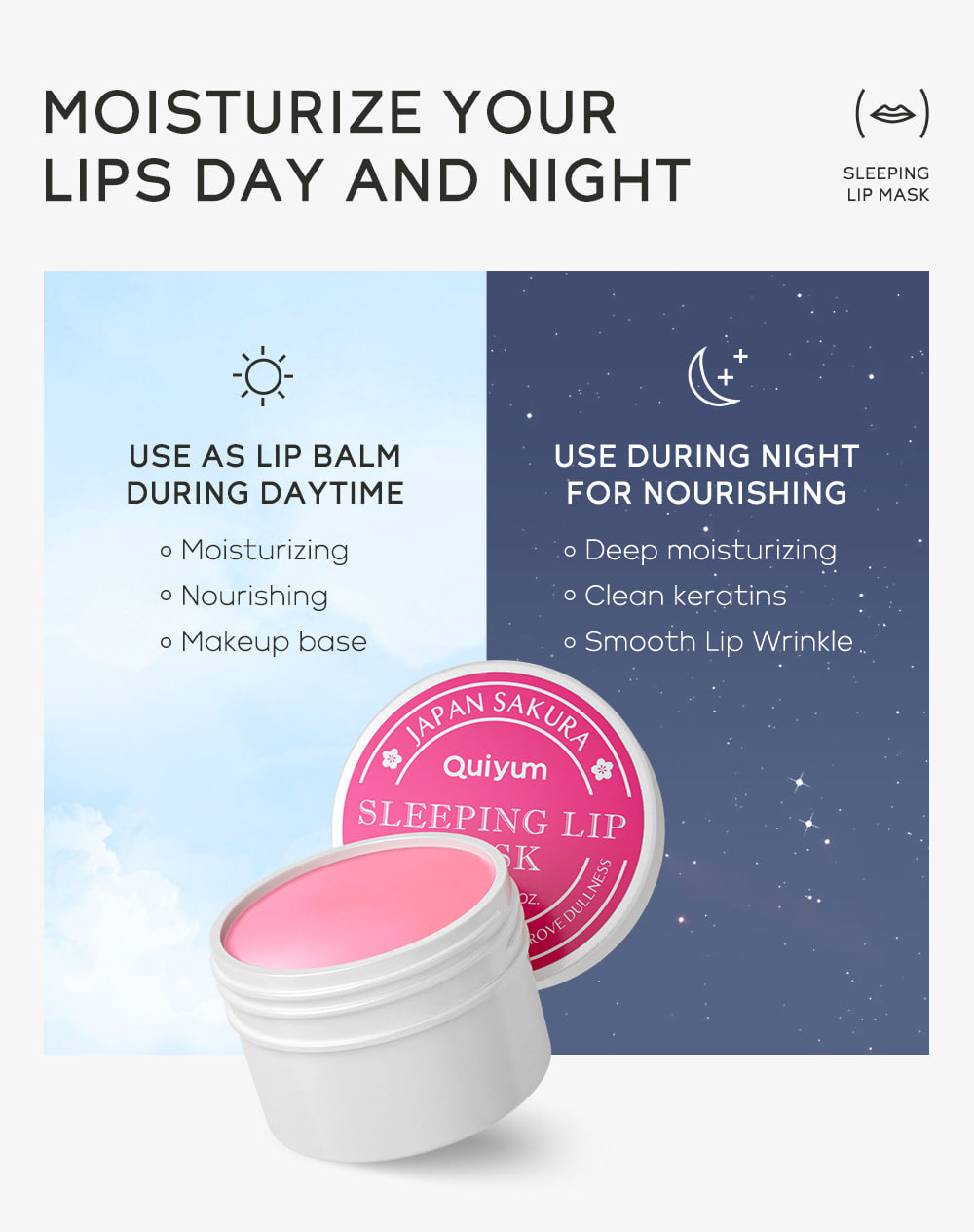 Picture of Quiyum Strawberry Sleeping Lip Mask - 15g