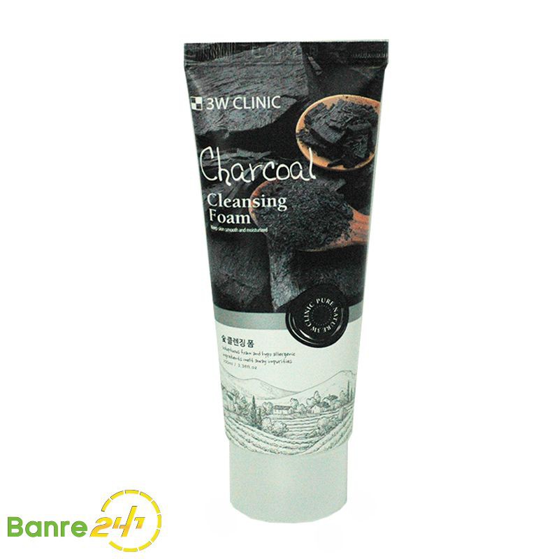 Picture of 3W Charcoal Cleansing Foam - 100ml