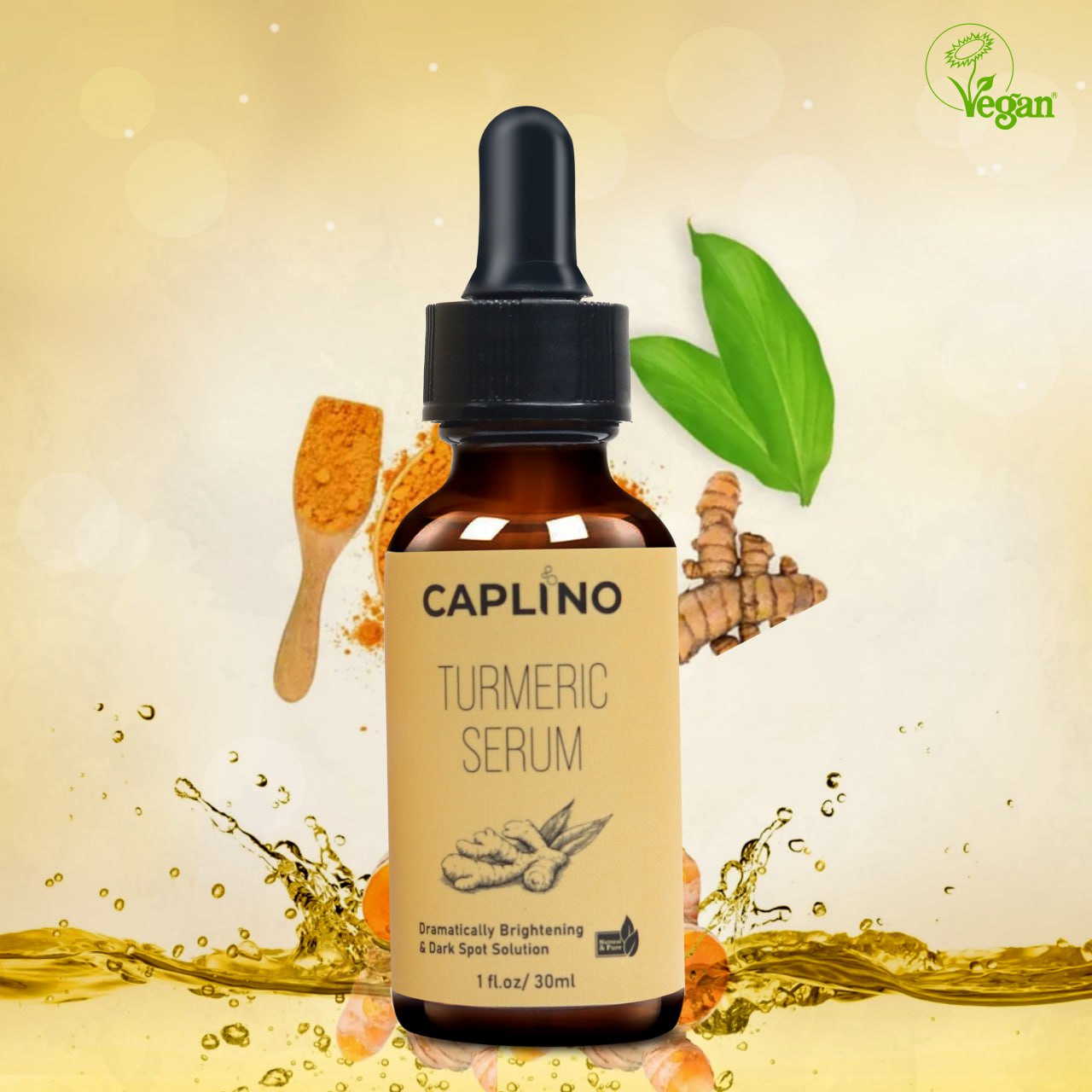 Picture of Caplino Turmeric Serum + Light Moisturizer Combo - [30ml/50ml]