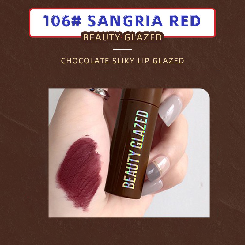 Picture of Beauty Glazed Chocolate Lipstick - 106# Sangria Red