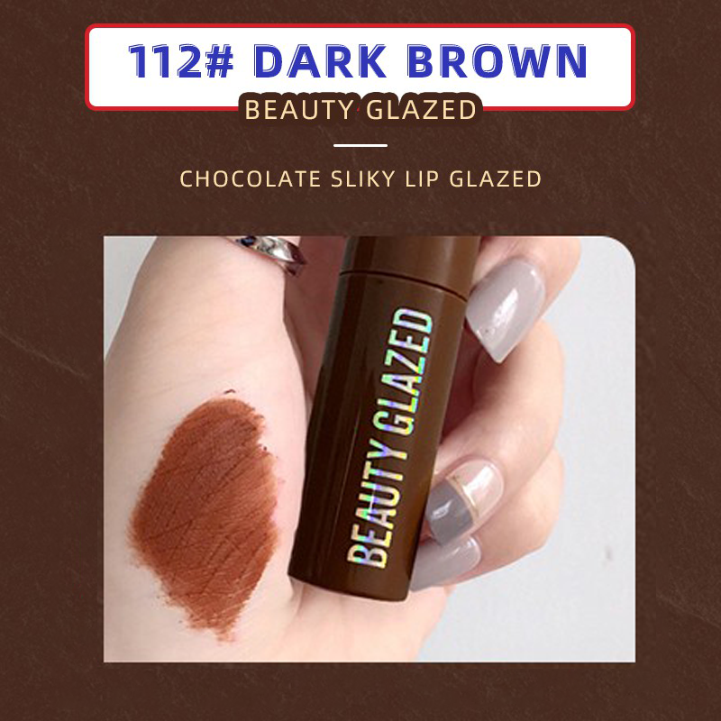 Picture of Beauty Glazed Chocolate Lipstick - 112# Dark Brown