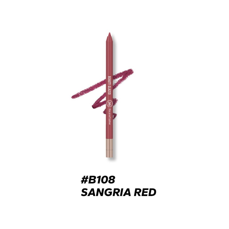 Picture of Beauty Glazed Lip Liner Waterproof & Long Lasting – B108 Sangria Red