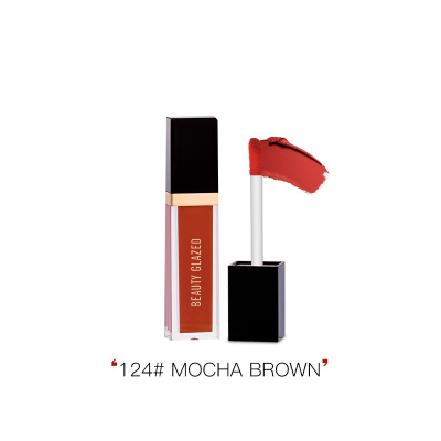 Picture of Beauty Glazed Matte Liquide Lipstick - 124 Mocha Brown