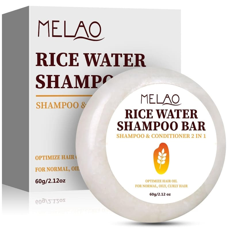 Picture of Melao Rice Water Shampoo Bar Conditioner 2 in 1