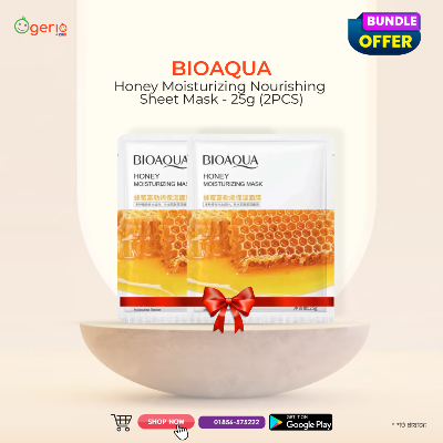 Picture of BIOAQUA Honey Moisturizing Nourishing Sheet Mask - 25g (2pcs)
