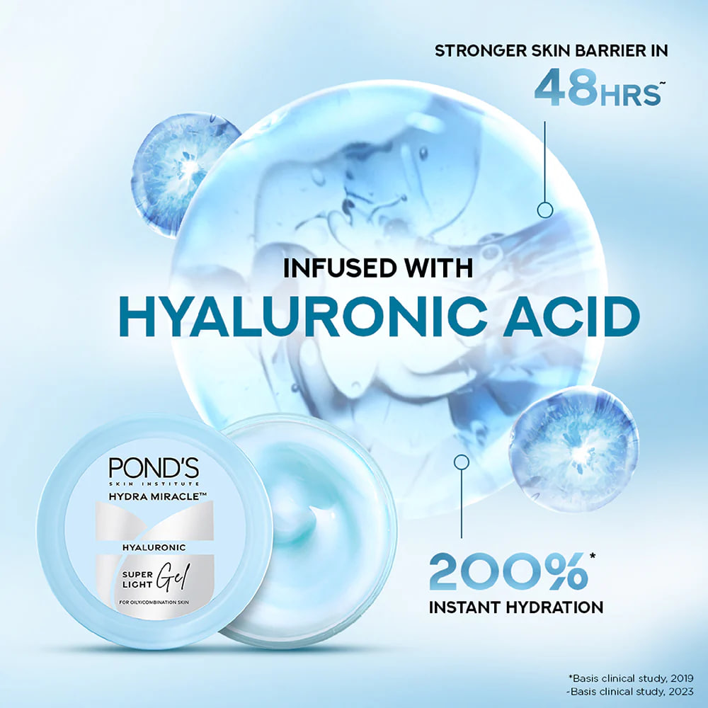 Picture of Ponds Super Light Gel with Hyaluronic Acid + Vitamin E  -100ml