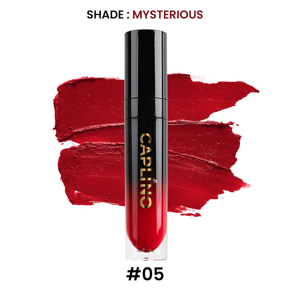 Picture of Caplino Liquid Matte Lipstick - Mysterious 05 with Free Personal Cotton Pads