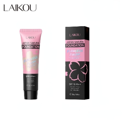Picture of Laikou Japan Sakura Foundation Flawless Finish SPF 15PA+++ - 110 Ivory