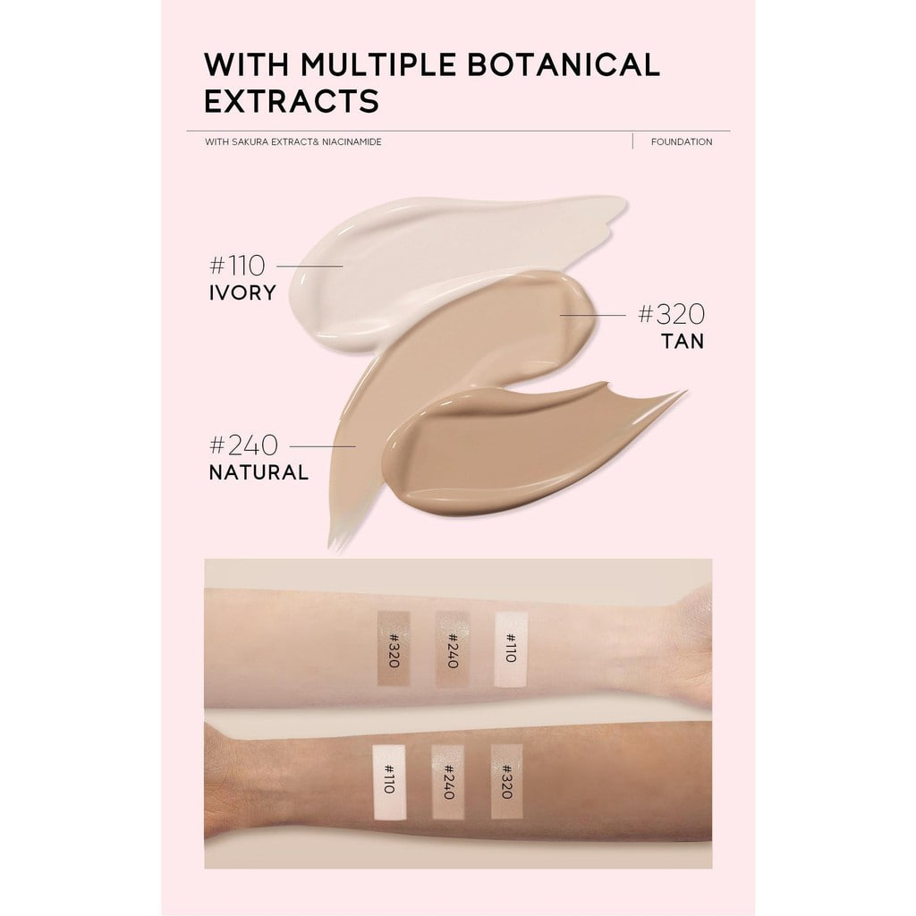 Picture of Laikou Japan Sakura Foundation Flawless Finish SPF 15PA+++ - 320 Tan