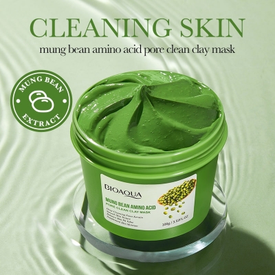 Picture of Bioaqua Mung Bean Amino Acid Pore Clean Clay Mask (100g)
