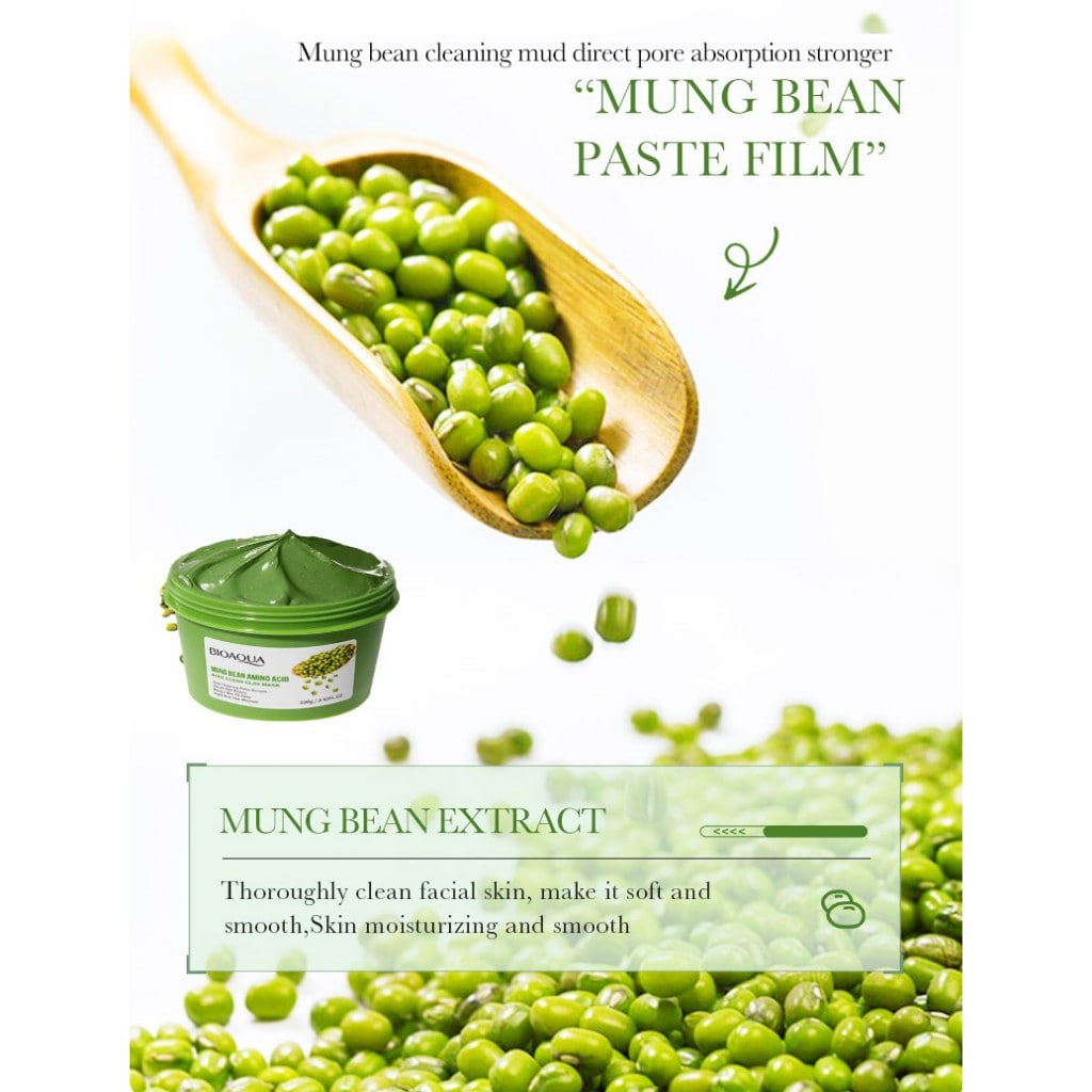 Picture of Bioaqua Mung Bean Amino Acid Pore Clean Clay Mask (100g)