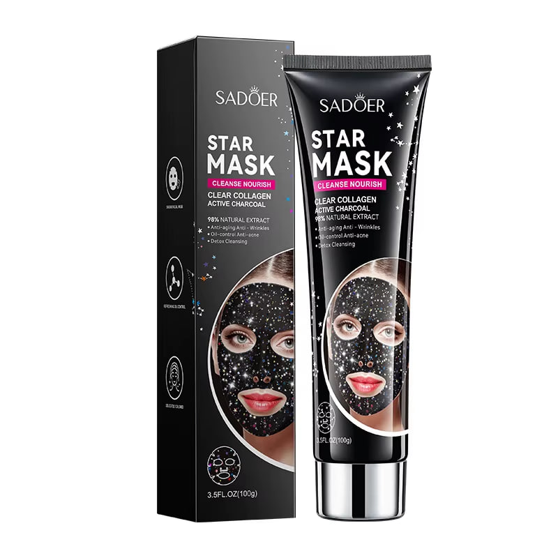 Picture of Sadoer Star Mask Clear Collagen Active Charcoal - 100g
