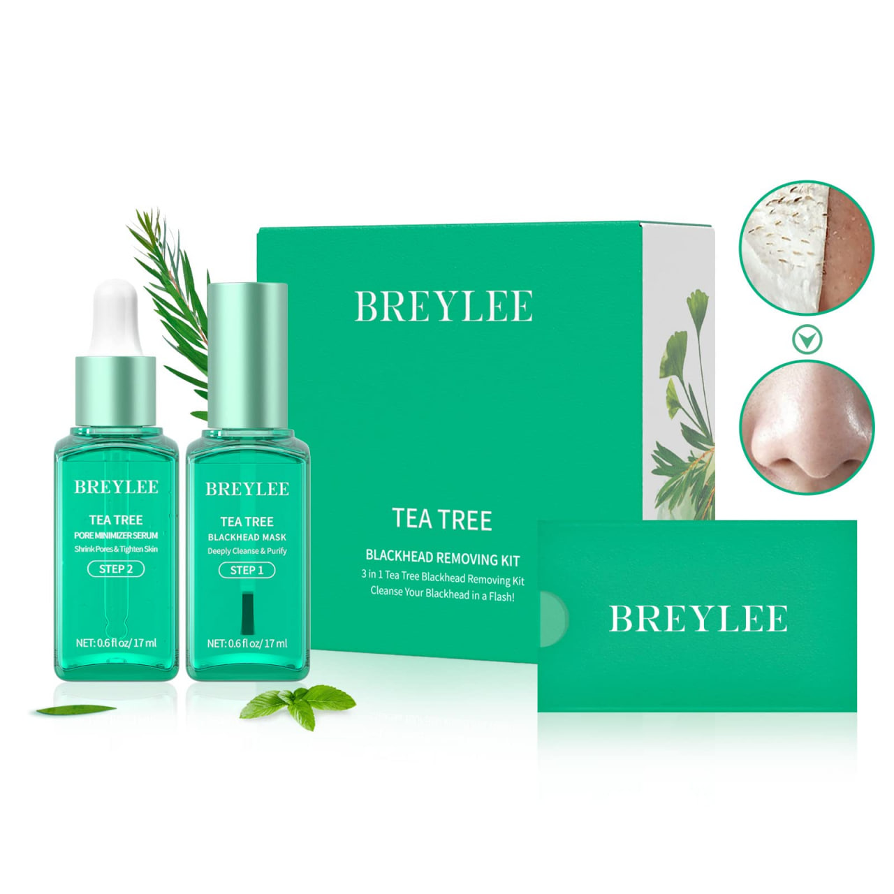 Picture of Breylee Tea Tree Blackhead Kit 3in1