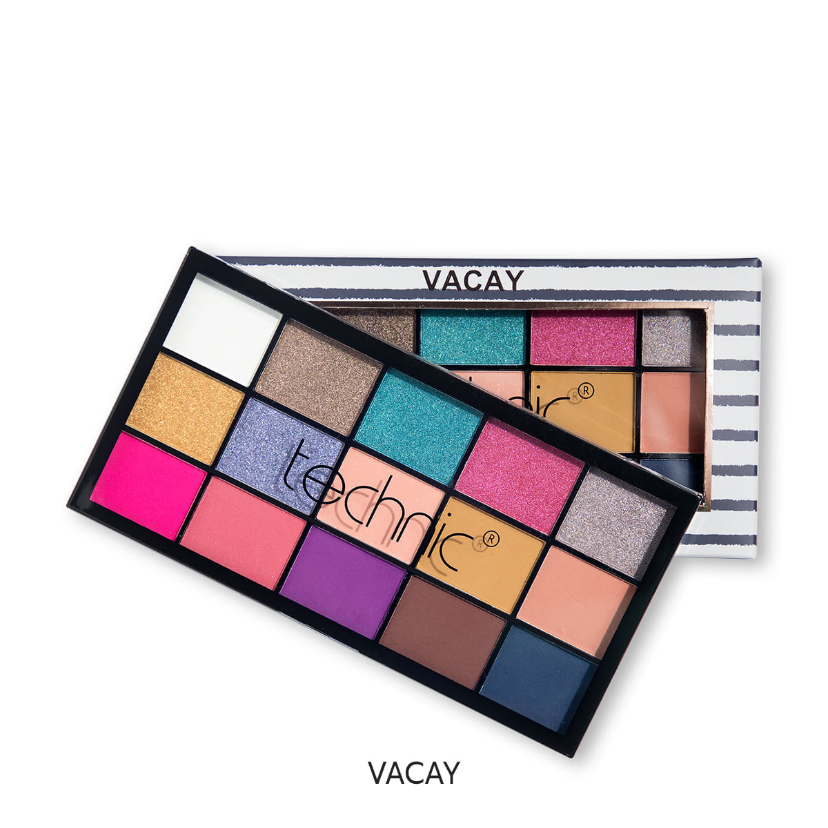 Picture of Technic 15 Color Pressed Pigment Eyeshadow Palette - Vacay