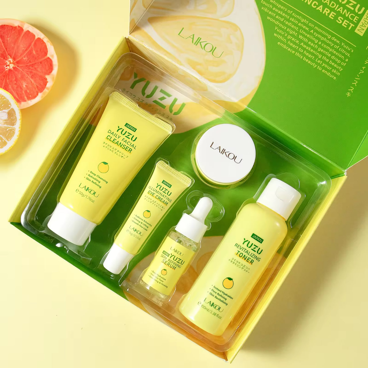 Picture of Laikou Japan YUZU Radiance Skin Care Set -5pcs