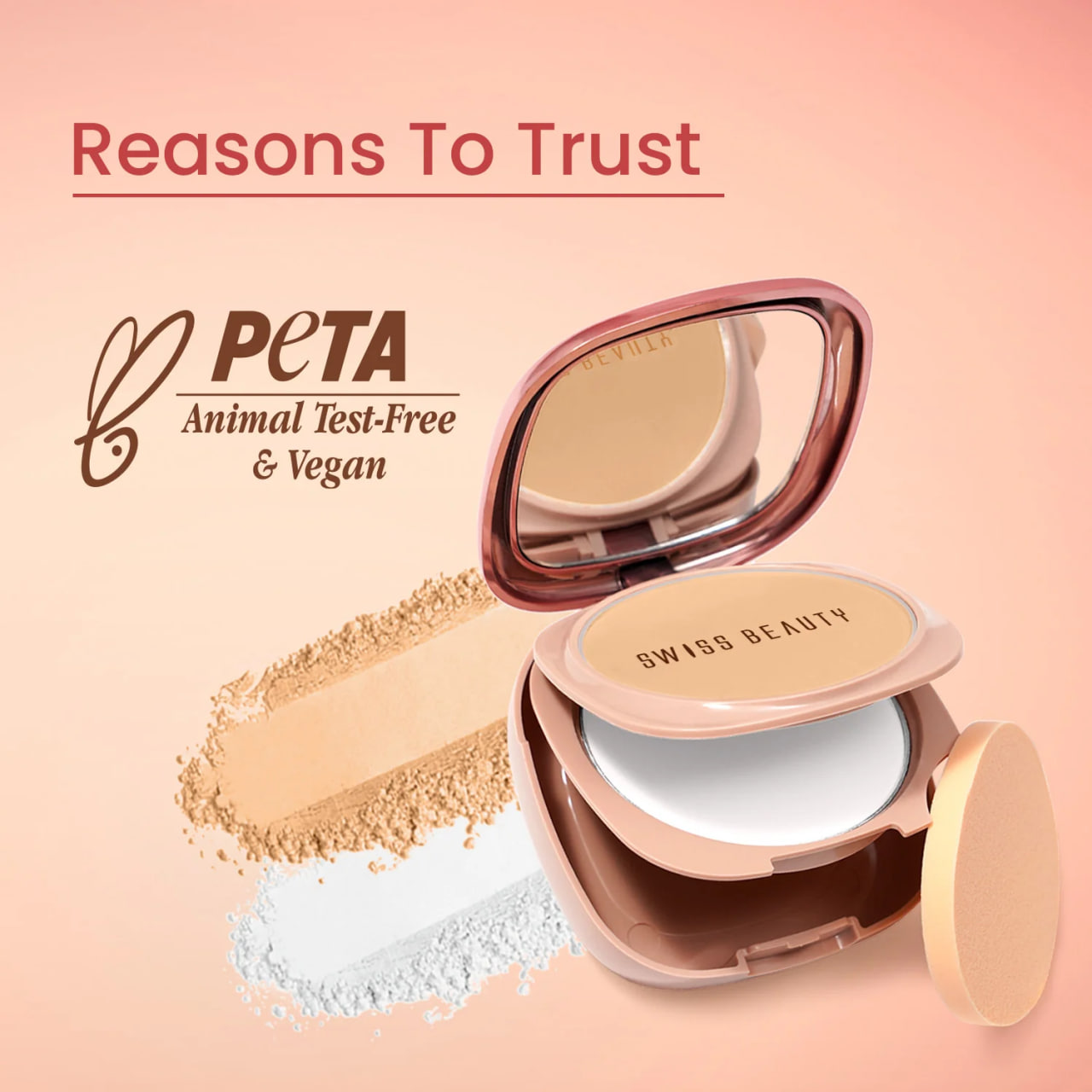 Picture of Swiss Beauty Matte & Set Duo Compact Powder - Beige 02