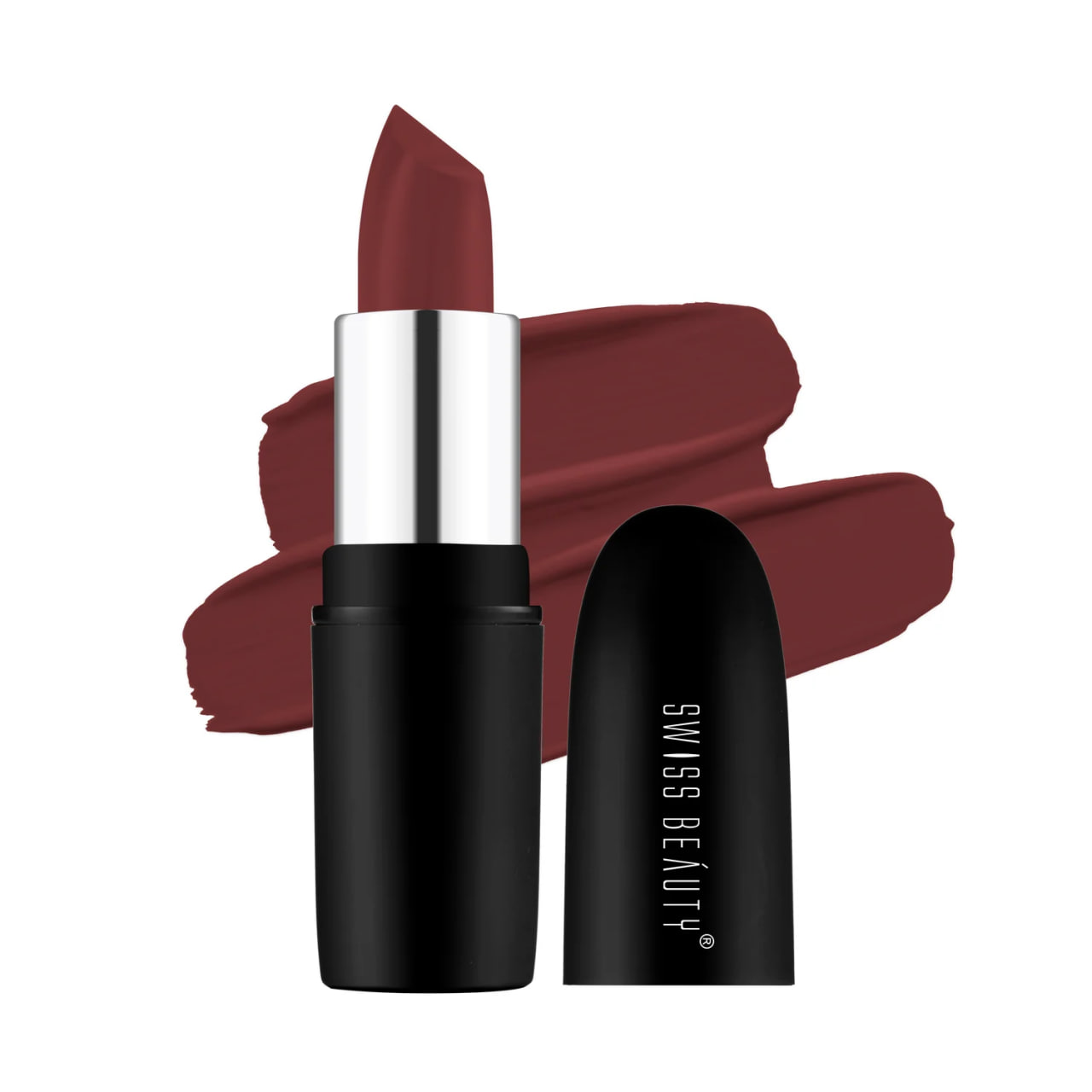 Picture of Swiss Beauty Pure Matte Lipstick Cafe - Cafe Mocha 225