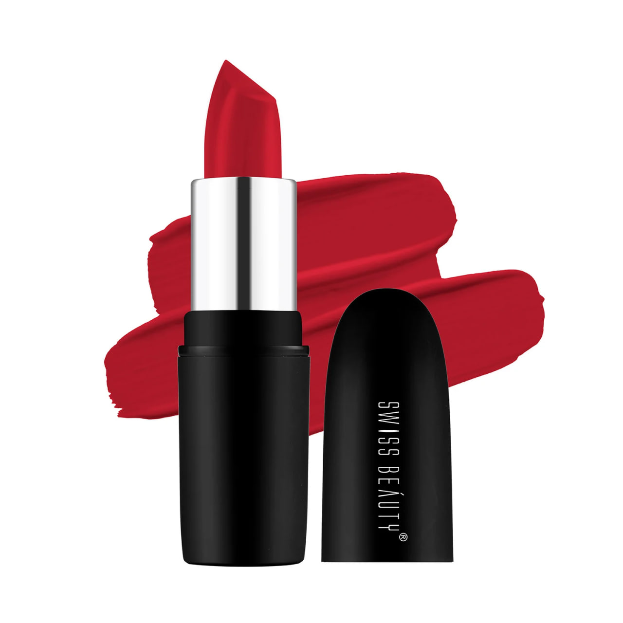 Picture of Swiss Beauty Pure Matte Lipstick - Russian Red 201