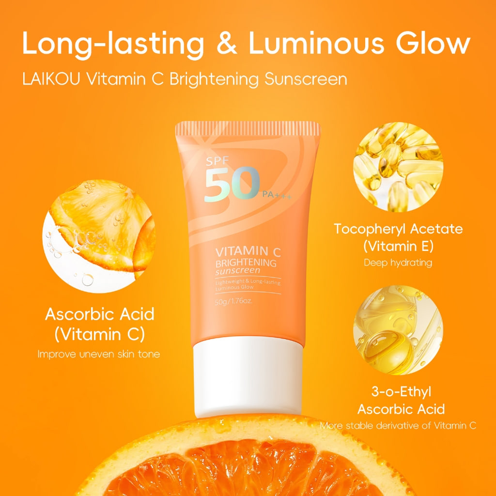 Picture of Laikou Vitamin C Brightening Sunscreen Tube - 50g