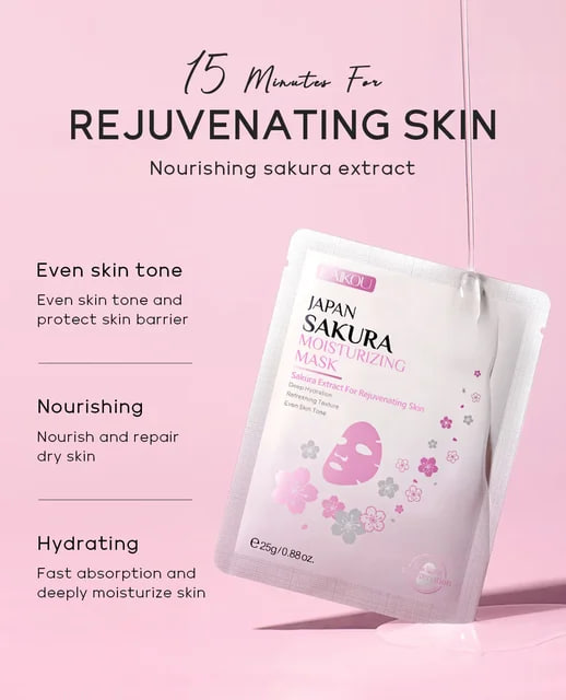 Picture of Laikou Japan Sakura Moisturizing Sheet Mask - 25g