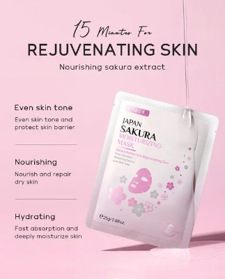Picture of Laikou Japan Sakura Moisturizing Sheet Mask - 25g