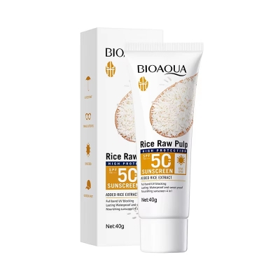 Picture of Bioaqua Rice Raw Pulp Sunscreen SPF 50+ Pa+++  40G