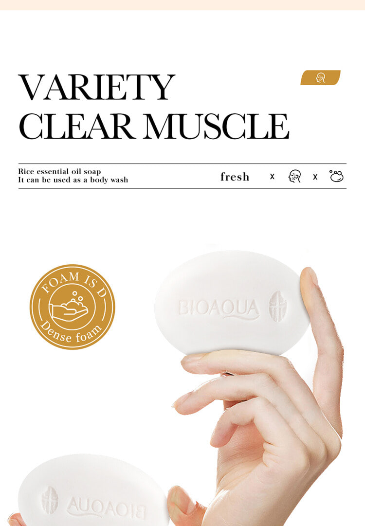 Picture of Bioaqua Rice Raw Pulp Essence Soap - 100g