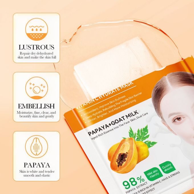 Picture of Bioaqua PAWPAW Papaya Sheet Mask - 25g